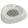 Bathroom Soap Dish Cup -Chrome Parts- White