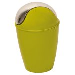 Round Bathroom Floor Trash Can Waste Bin 4.5-liters/1.2-gal - Lime Green