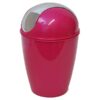 Round Bathroom Floor Trash Can Waste Bin 4.5-liters/1.2-gal - Pink