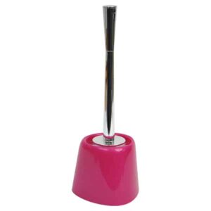 Bathroom Free Standing Toilet Bowl Brush with Holder Pink