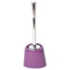 Bathroom Free Standing Toilet Bowl Brush with Holder Purple