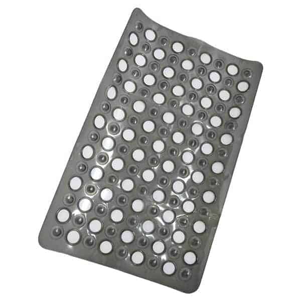 Evideco Non Skid Bathroom Bathtub Mat With Holes 23 5 X 15 Solid