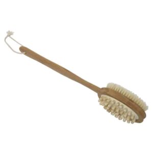 Spa Wellness Double Sided Bamboo Bathing Brush and Massager