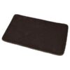 Microfiber Non Skid Bath Mat Rug Rectangular 29.5"L x 17"W Brown