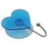Heart Hook Suction Mounted EVE 2.75"L X 3.62"H Blue