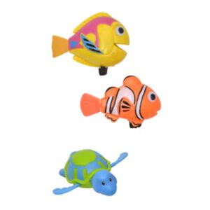 2-Piece Set Funny Wind Up Swimmers Clown Fish Bathtub Baby Toy