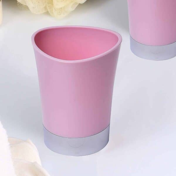 Shiny Light pink Bathroom Tumbler Cup or Toothbrush Holder