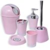 vanity set light pink Bathroom Tumbler Cup