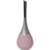 light pink water drop toilet bowl brush and holder set