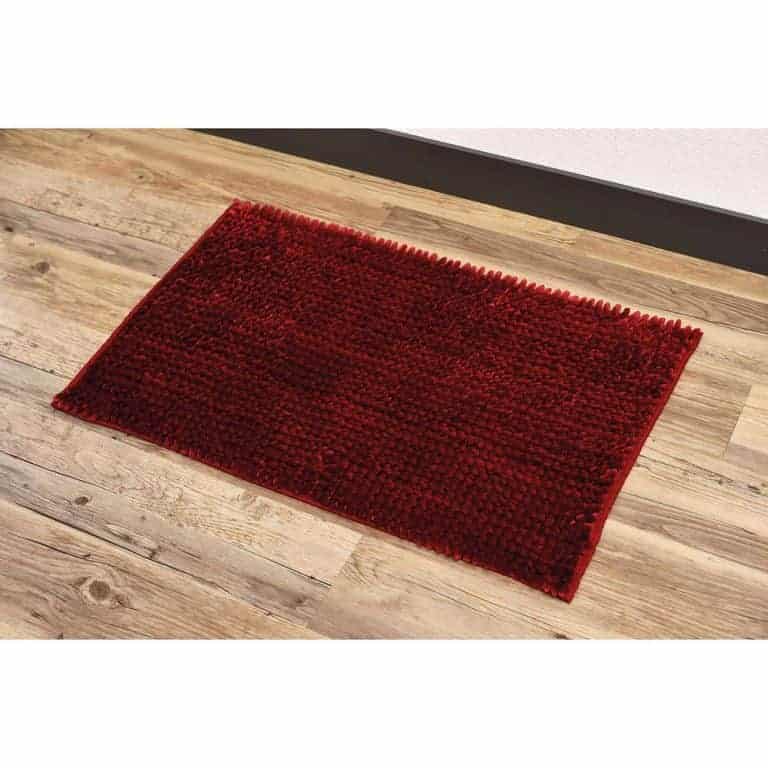 Evideco Printed Microfiber Area Rug Mat Bathroom Rug ZEN Attitude White