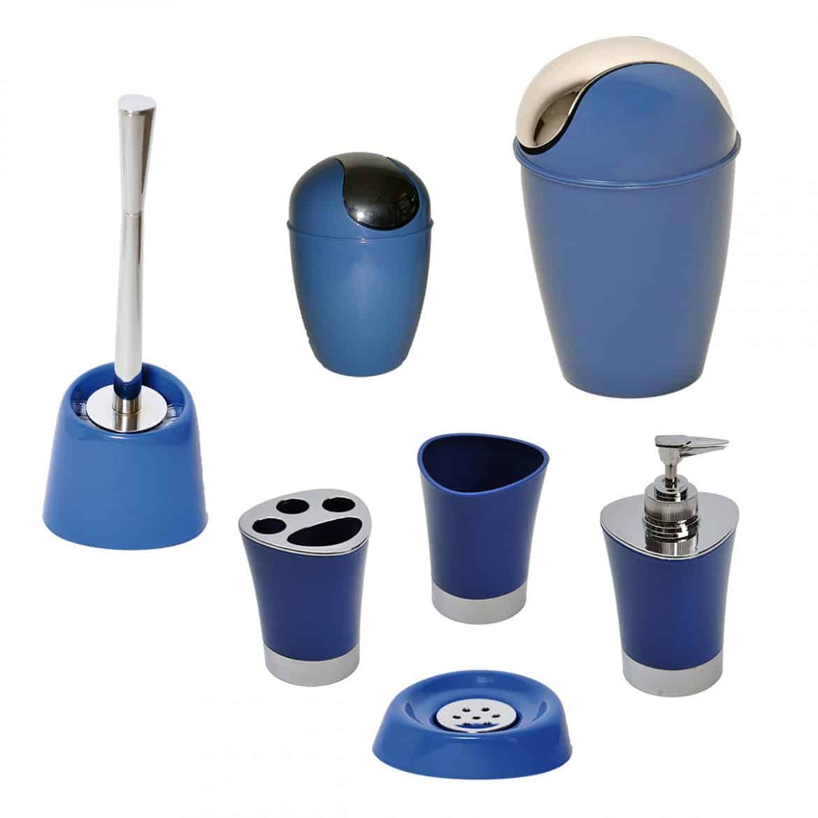 Bath D Collection Dolomite Bath Accessory White Set 5 pieces