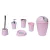 Bathroom Free Standing Toilet Bowl Brush with Holder Light Pink