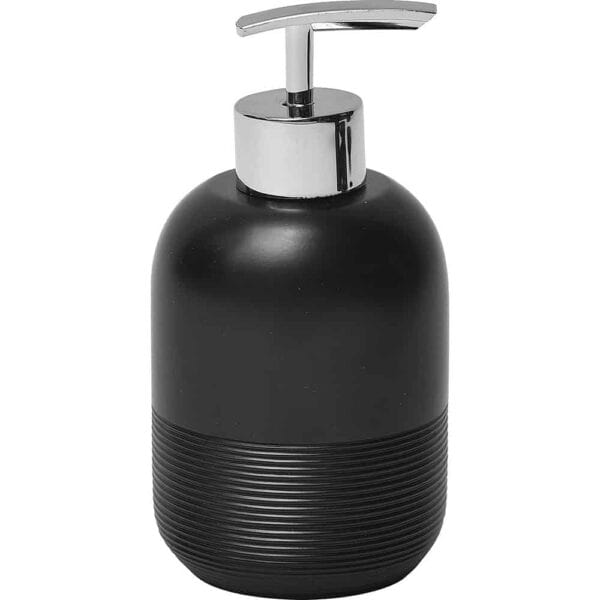 Dublin COLLECTION  Bathroom Polyresin Soap Dispenser Black
