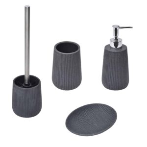 Roma Collection Bathroom Accessory Set 4-Pieces