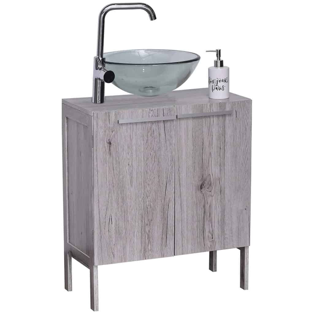 Evideco Freestanding Non Pedestal Under Sink Vanity Bath