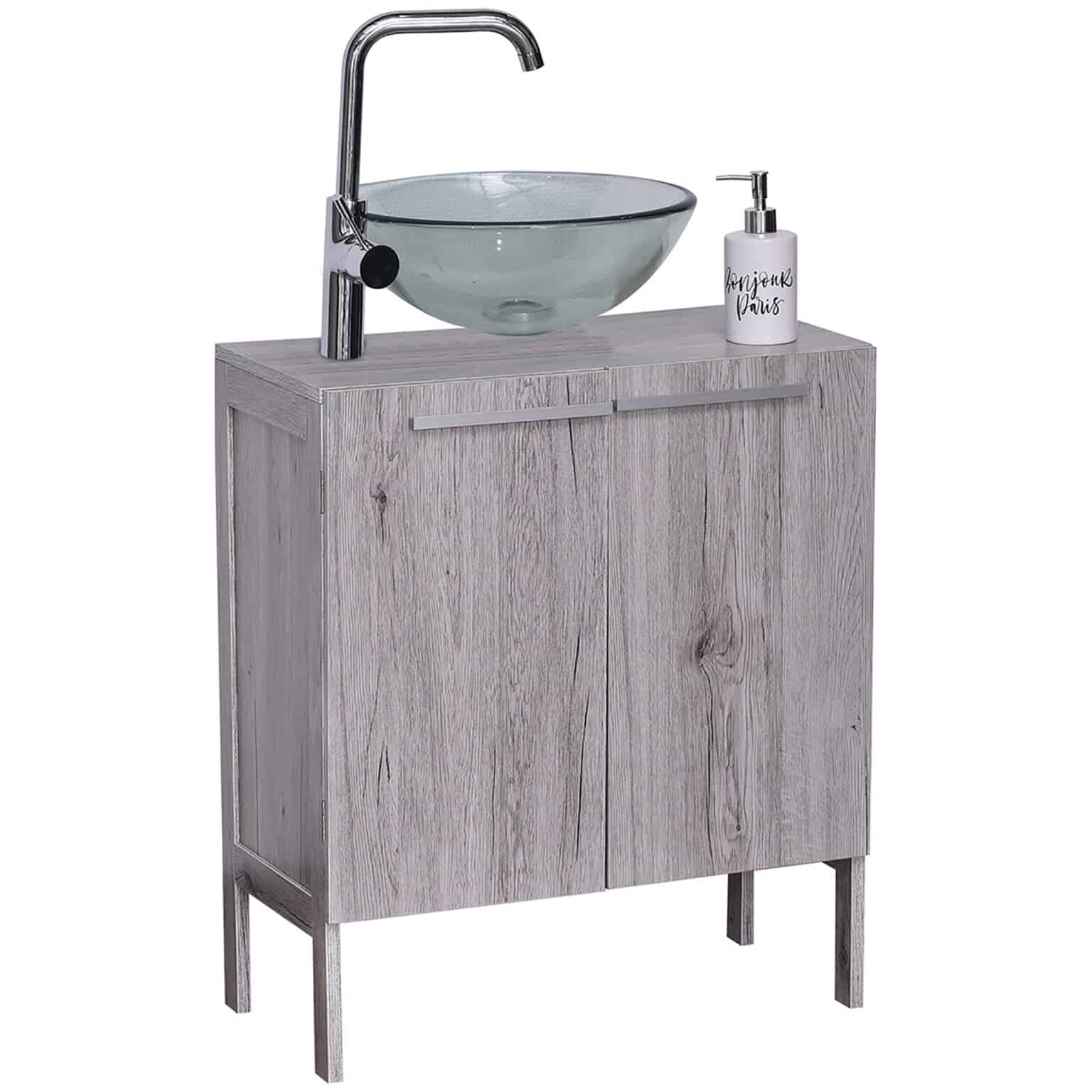 Evideco Freestanding Non Pedestal Under Sink Vanity Bath
