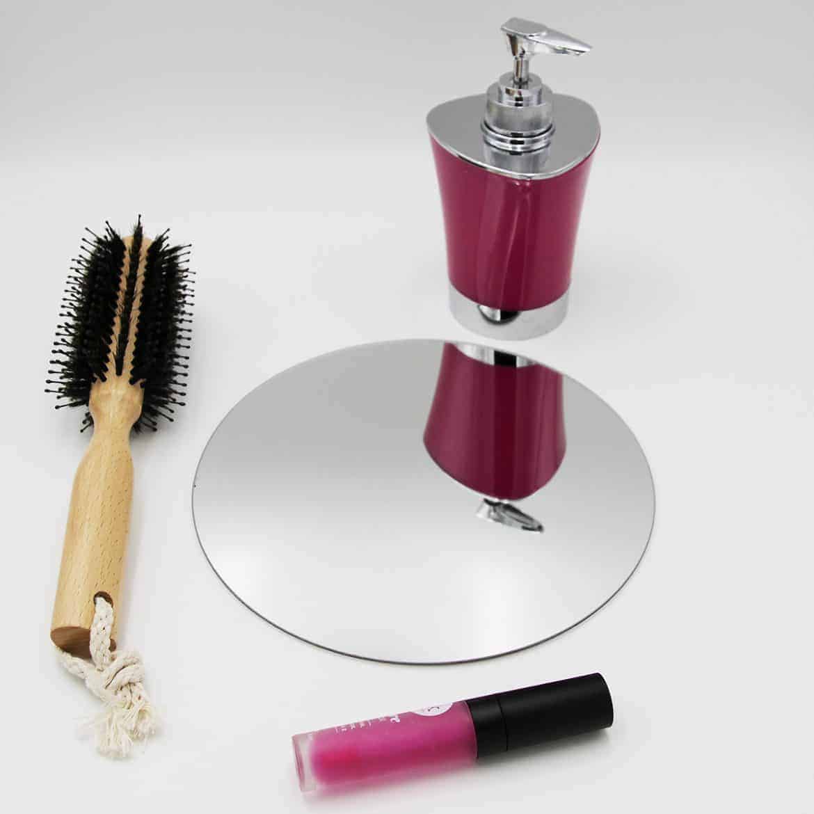 Small Decorative Wall Self Adhesive Shaped Mirrors Set of 4