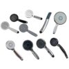 6 Spray Settings Round Hand Shower-Head Water Mode Switch And Saving Water Seal- Mat Black