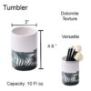 tumbler cup with flowers