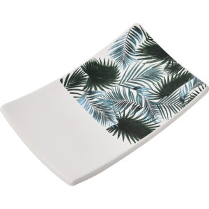 Rectangular Soap Dish Cup Dispenser Tropical