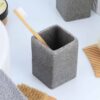 square stone grey tumbler cup