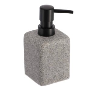 grey square bath hand soap dispenser