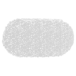 Bubbles Non-Slip Oval Bathtub Mat White 28 L x 15 W