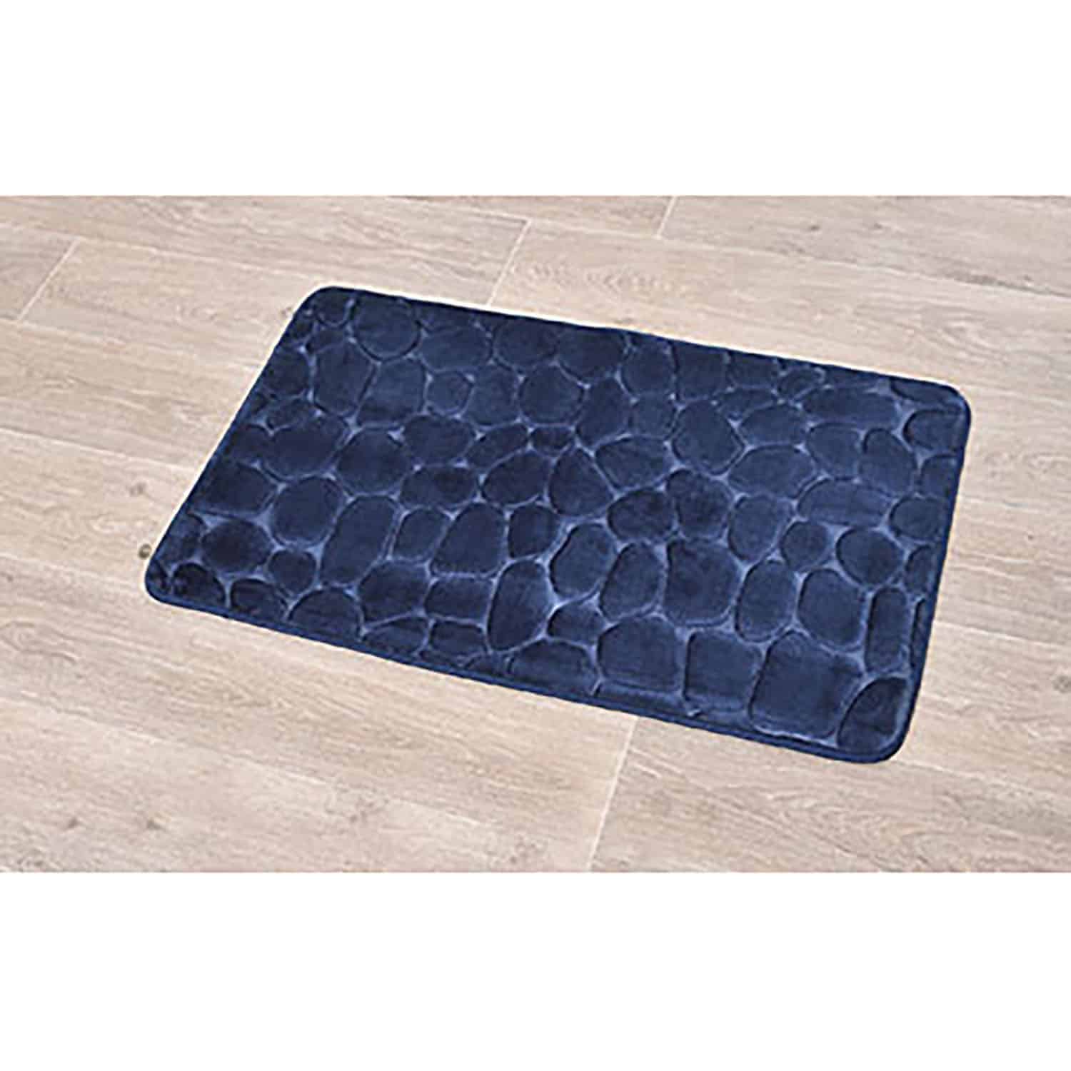 New 32"x20'' Non-Slip Back Rug Soft Bathroom Carpet Memory Foam Bath Mat blue 
