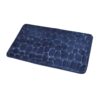 Rectangular 3D Cobble Stone Memory Foam Bath Mat Microfiber 32"x20"