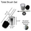 silver toilet bowl brush