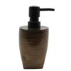 Bath Countertop Soap & Lotion Dispenser WENGE Effect-Resin-Brown Gold