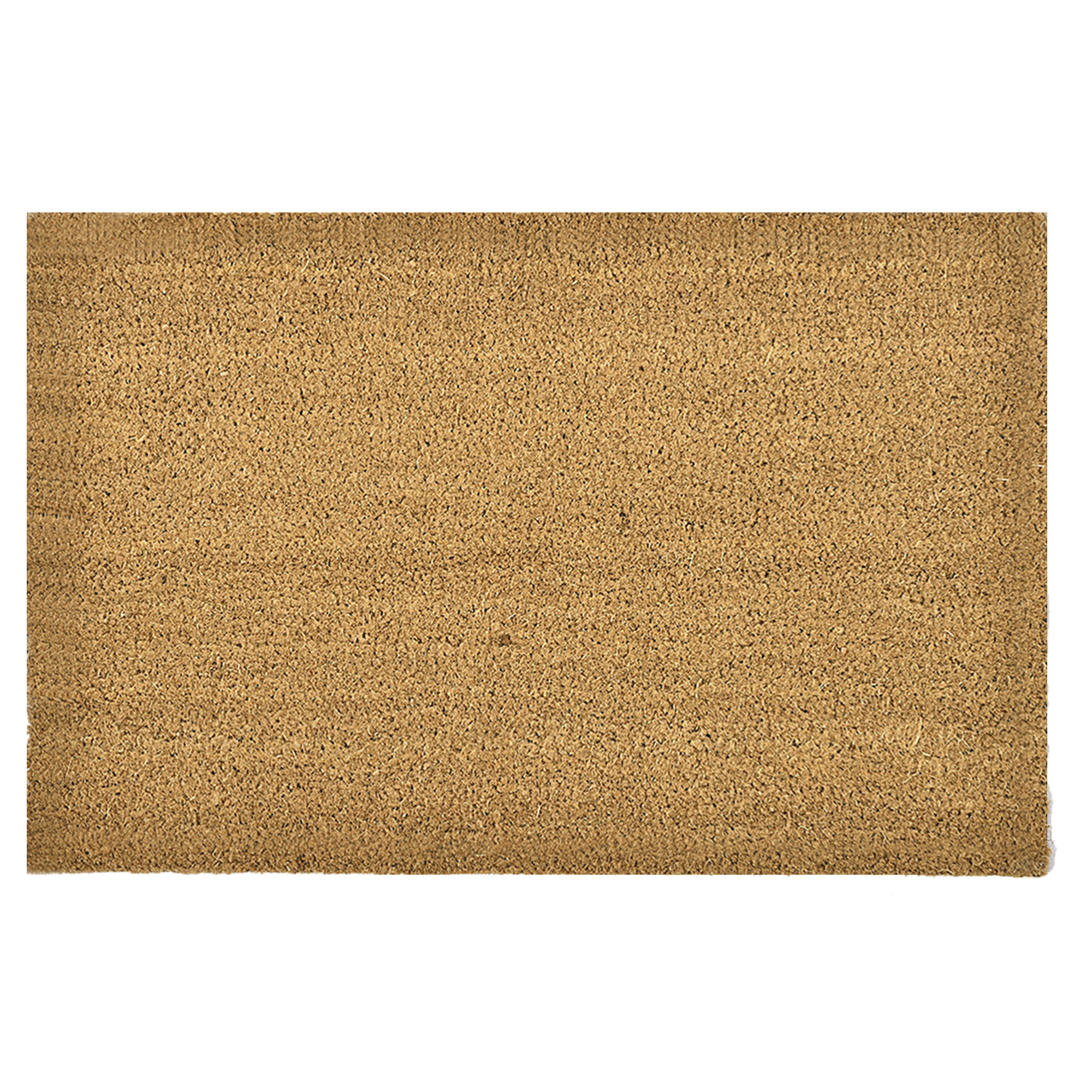 natural coco doormat on white background