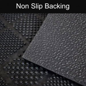 Non slip rubber backing close up texture detail