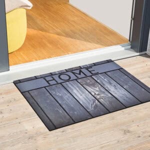 Rubber HOME doormat used at outdoor doorstep