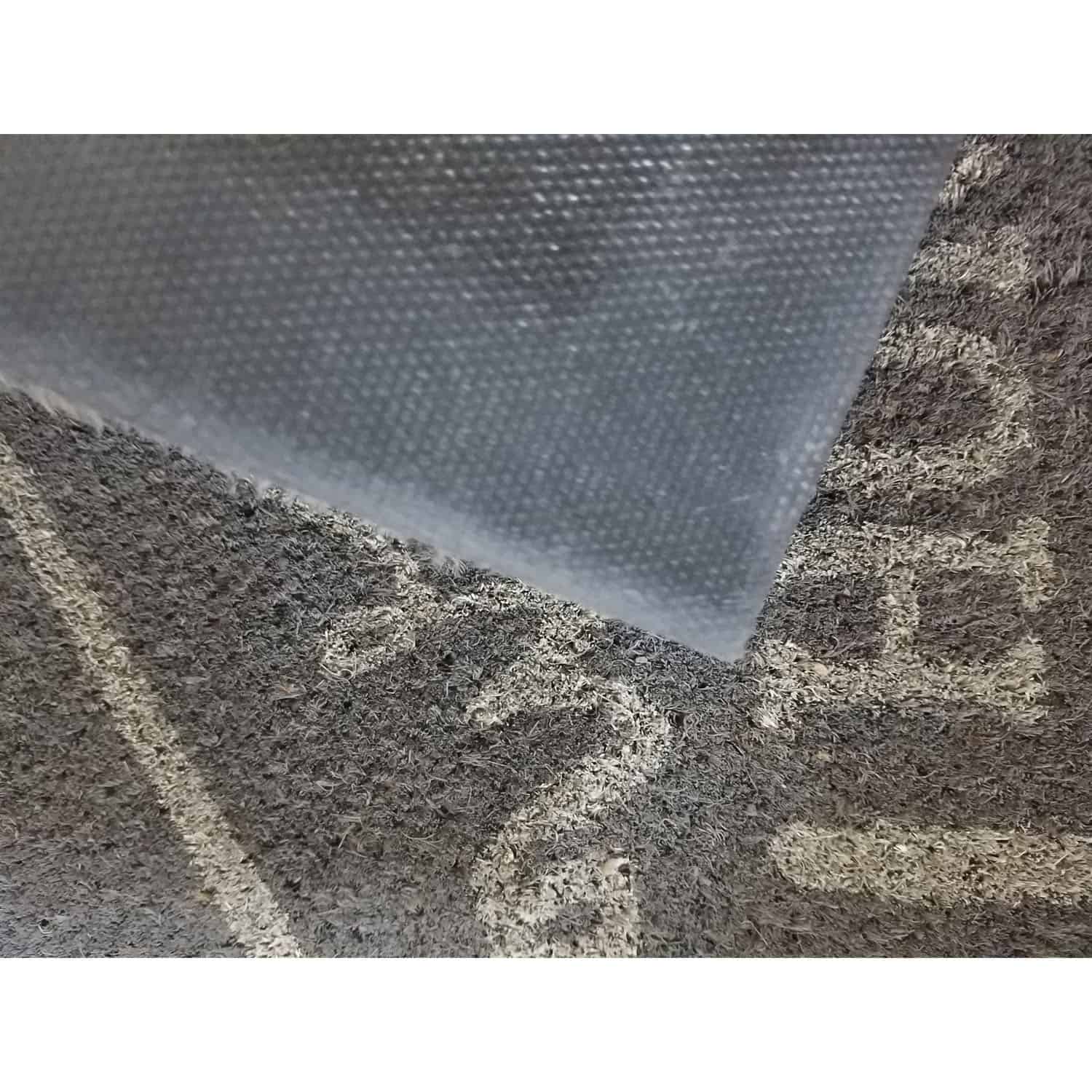 Sheltered Printed Front Door Mat Welcome Home Coir Coco Fibers Rug 24x16 Grey