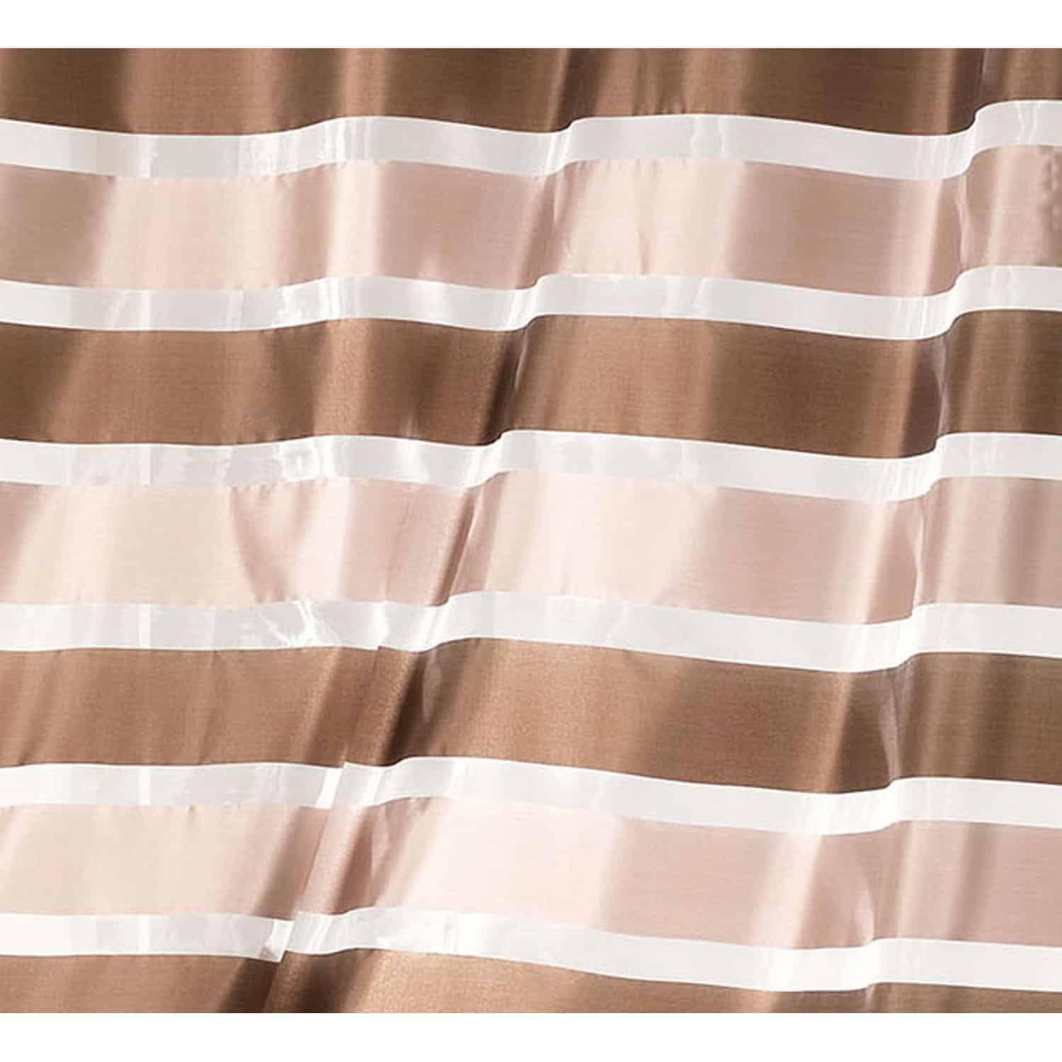Striped Sheer Grommet Curtain Panels Colorado 55 W x 95 L BROWN