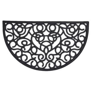 Product Only View – Half Moon Rubber Door Mat on White Background