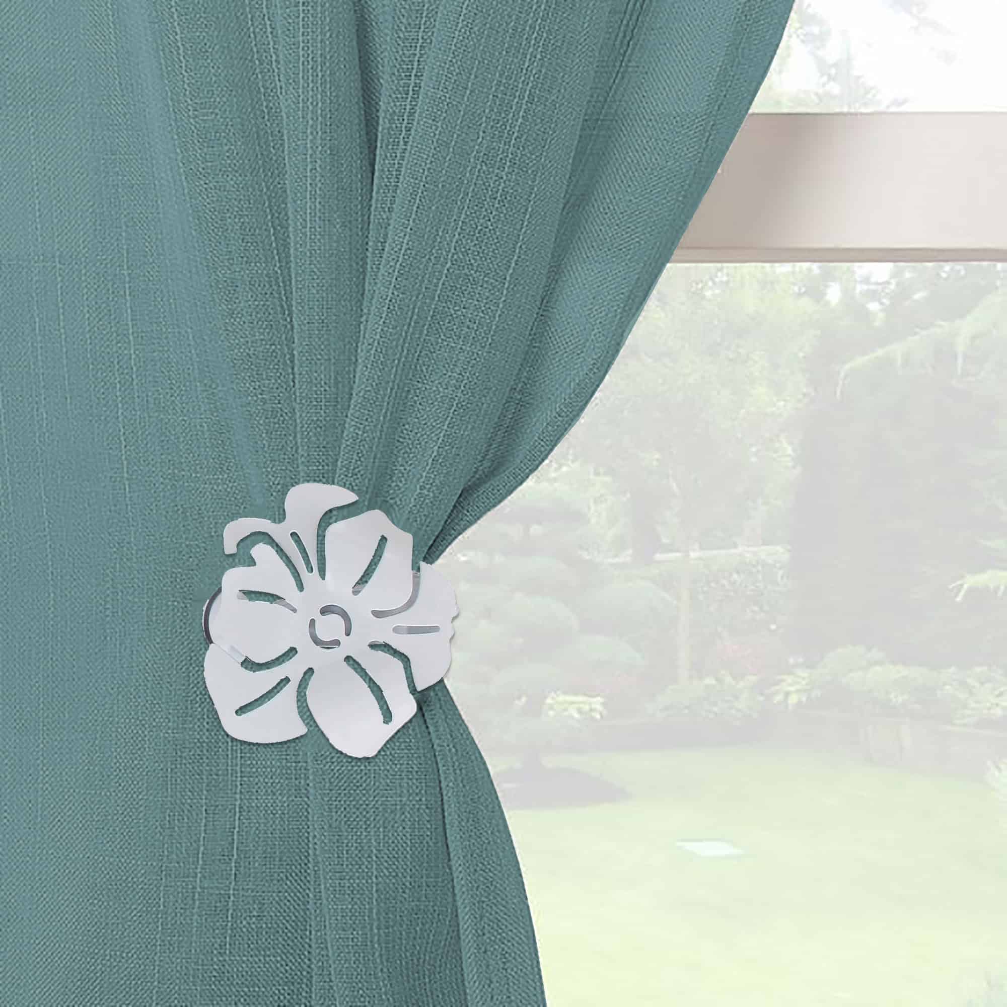 metal curtain tieback clip on curtain