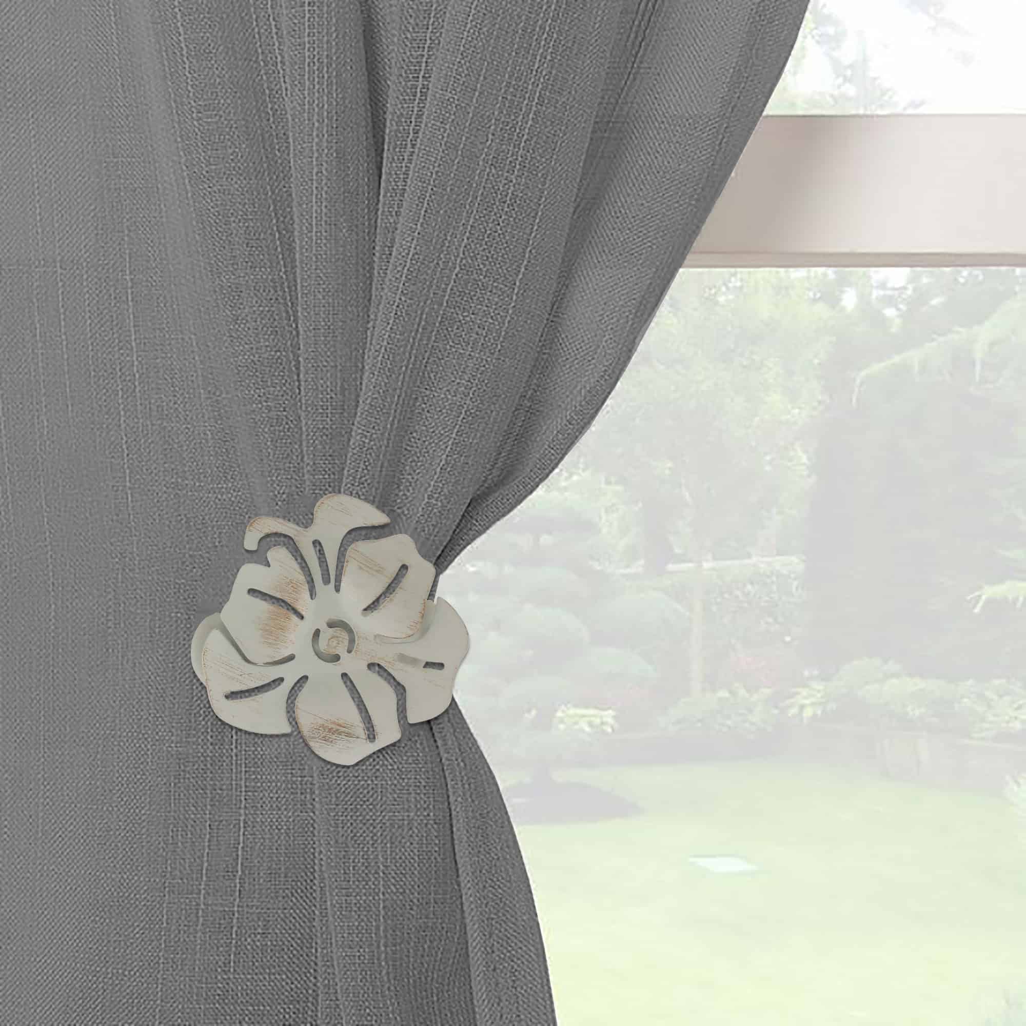 metal curtain tieback clip on curtain