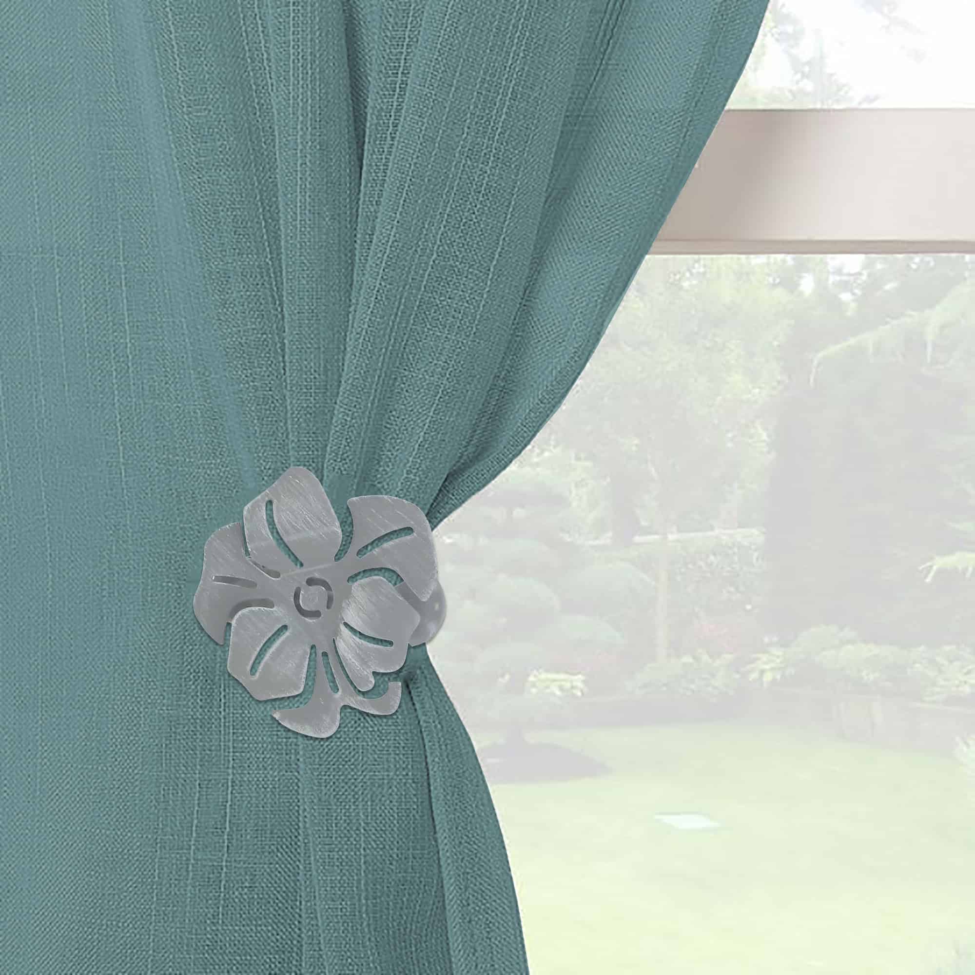 metal curtain tieback clip on curtain