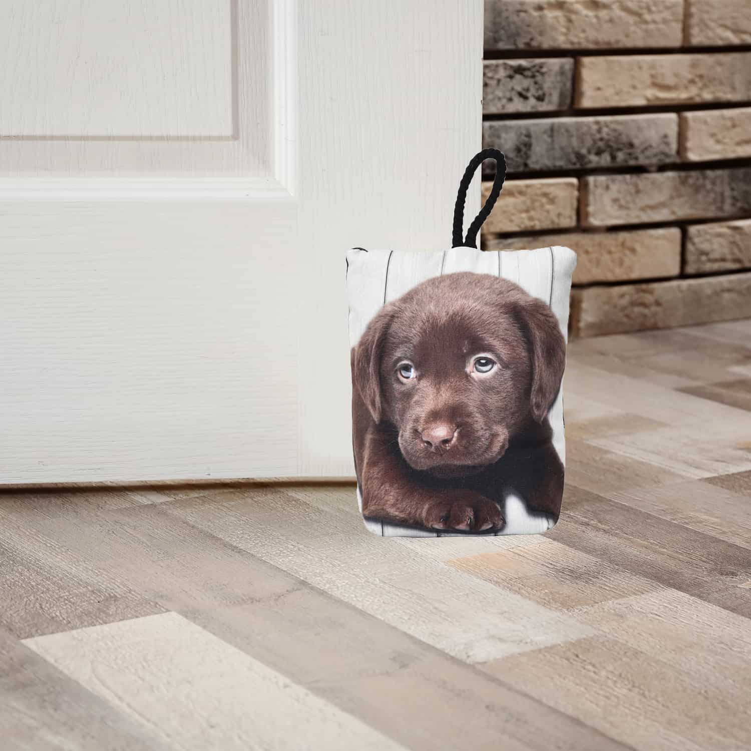 Labrador Printed Fabric Bag Door Stop Interior Weighted Floor 2.2 lbs