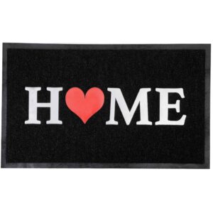 Outdoor Printed Front Door Mat Home PVC Rug 30x18 Black