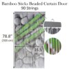 Bamboo Sticks Hanae Beaded Curtain Doorway 90 Strings