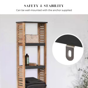 Wall-Mount Feature – Close-up of the cabinet’s anchor for added stability.