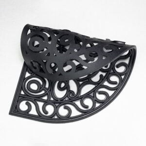 Flexible Rubber Door Mat Shown Folded – Material Demonstration