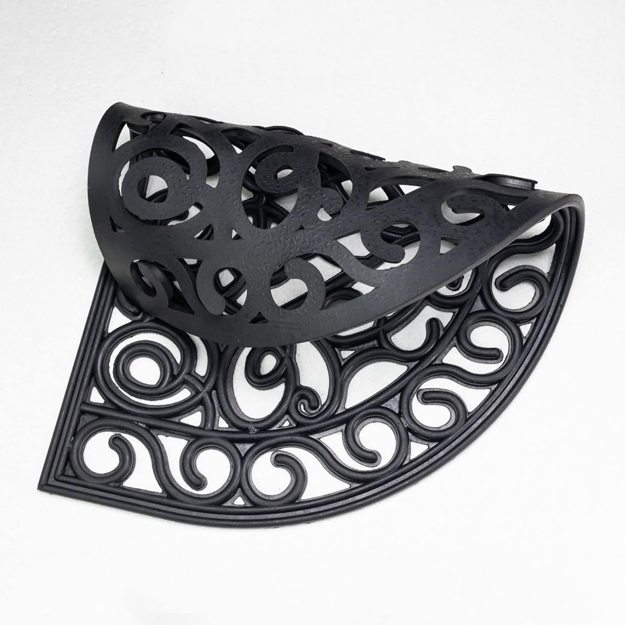 Flexible Rubber Door Mat Shown Folded – Material Demonstration