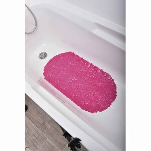 Bathtub Mat Bubbles Pink 28"L x 15"W