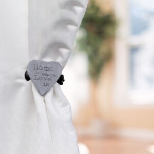 another perspective of the wooden clip on curtain