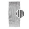 Gray bamboo beaded door curtain