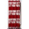 Blackout Window Curtain Panel NEW YORK CITY with Grommets 55 W X 102''L Red